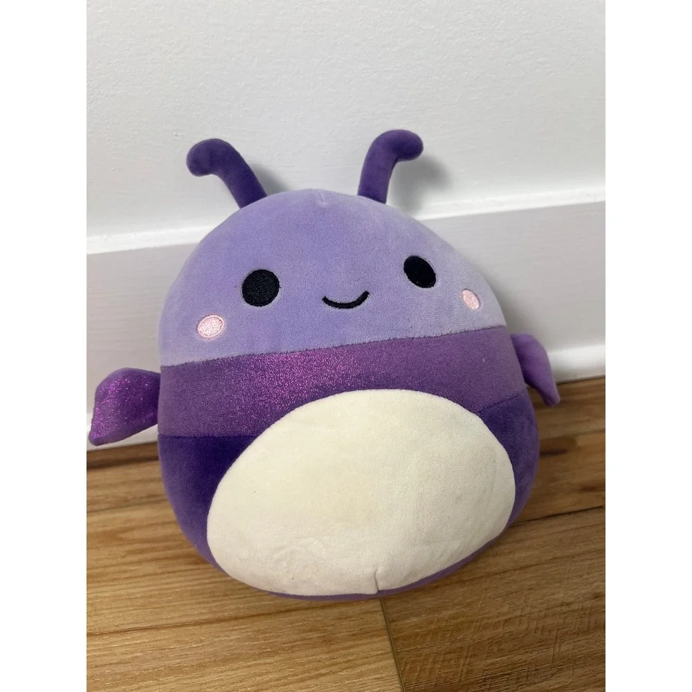 Squishmallows Plush Toy Kids 8 Inch Purple Akina Axolotl Glitter Wings Kellytoy